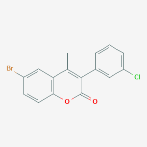 6-Bromo-3-(3-chlorophenyl)-4-methylchromen-2-one