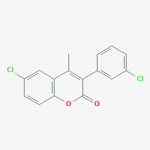 6-Chloro-3-(3-chlorophenyl)-4-methylchromen-2-one