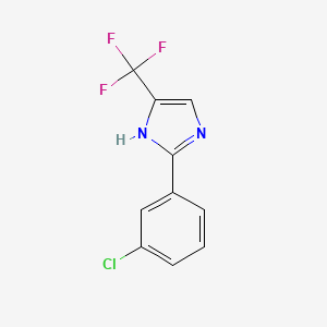 1H-Imidazole, 2-(3-chlorophenyl)-5-(trifluoromethyl)-