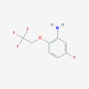 molecular formula C8H7F4NO B3041669 5-Fluoro-2-(2,2,2-trifluoroethoxy)aniline CAS No. 334929-99-6
