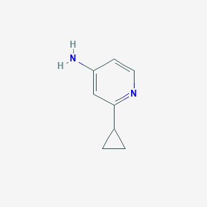 molecular formula C8H10N2 B3041693 2-Cyclopropylpyridin-4-amine CAS No. 340006-71-5