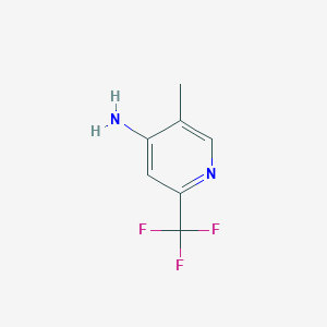 molecular formula C7H7F3N2 B3041703 5-Methyl-2-(trifluoromethyl)pyridin-4-amine CAS No. 340809-48-5