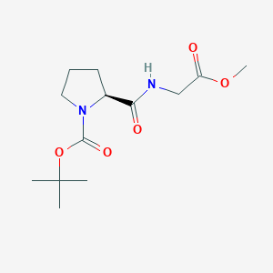 molecular formula C13H22N2O5 B3041709 N-BOC-PRO-GLY-OME CAS No. 34290-72-7