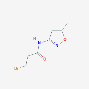 molecular formula C7H9BrN2O2 B3041721 3-溴-N-(5-甲基异恶唑-3-基)丙酰胺 CAS No. 349442-99-5