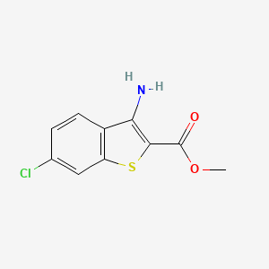 molecular formula C10H8ClNO2S B3041732 Methyl 3-amino-6-chlorobenzo[b]thiophene-2-carboxylate CAS No. 35212-87-4