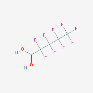 molecular formula C5H3F9O2 B3041753 2,2,3,3,4,4,5,5,5-Nonafluoropentane-1,1-diol CAS No. 355-30-6