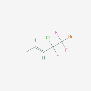 molecular formula C5H5BrClF3 B3041760 (Z)-5-bromo-4-chloro-4,5,5-trifluoropent-2-ene CAS No. 356-73-0
