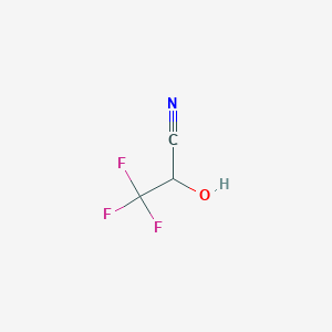 molecular formula C3H2F3NO B3041769 3,3,3-Trifluoro-2-hydroxy-propionitrile CAS No. 359-44-4