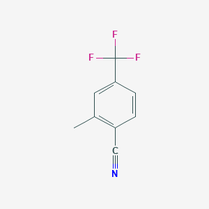 molecular formula C9H6F3N B3041778 2-Methyl-4-(trifluoromethyl)benzonitrile CAS No. 362640-56-0