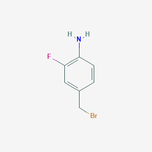 molecular formula C7H7BrFN B3041782 4-Amino-3-fluorobenzyl bromide CAS No. 364360-79-2