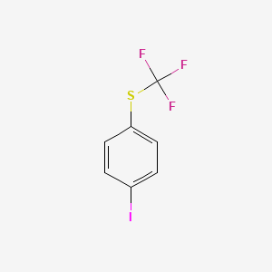 molecular formula C7H4F3IS B3041801 4-[(Trifluoromethyl)thio]iodobenzene CAS No. 372-15-6