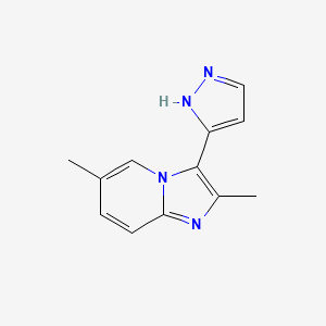 molecular formula C12H12N4 B3041809 2,6-Dimethyl-3-(1H-pyrazol-3-yl)imidazo[1,2-a]pyridine CAS No. 372198-37-3