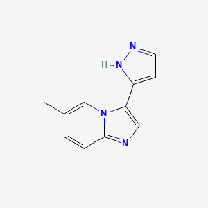 B3041809 2,6-dimethyl-3-(1H-pyrazol-5-yl)imidazo[1,2-a]pyridine CAS No. 372198-37-3