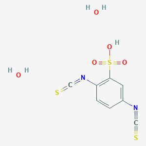 molecular formula C8H8N2O5S3 B3041843 2,5-diisothiocyanatobenzenesulfonic Acid Dihydrate CAS No. 384819-92-5