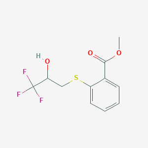 Methyl 2-[(3,3,3-trifluoro-2-hydroxypropyl)sulphanyl]benzenecarboxylate