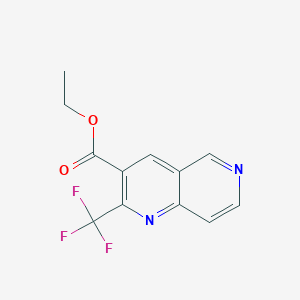 Ethyl 2-(trifluoromethyl)-1,6-naphthyridine-3-carboxylate