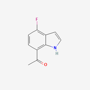 molecular formula C10H8FNO B3041852 7-Acetyl-4-fluoro-1H-indole CAS No. 389628-35-7