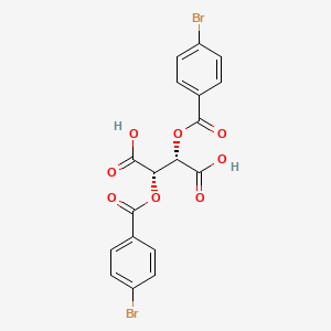 molecular formula C18H12Br2O8 B3041856 (2S,3S)-2,3-Bis((4-bromobenzoyl)oxy)succinic acid CAS No. 391624-83-2