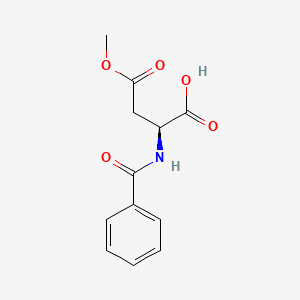 molecular formula C12H13NO5 B3041868 (S)-2-Benzamido-4-methoxy-4-oxobutanoic acid CAS No. 39741-26-9