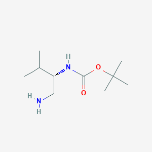 molecular formula C10H22N2O2 B3041879 Carbamic acid, [(1S)-1-(aminomethyl)-2-methylpropyl]-, 1,1-dimethylethyl ester CAS No. 400652-49-5
