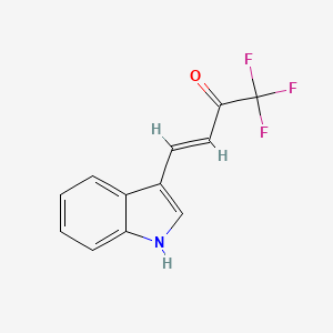 molecular formula C12H8F3NO B3041886 trans-1,1,1-Trifluoro-4-(3-indolyl)-3-buten-2-one CAS No. 401607-52-1