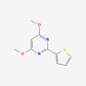 4,6-Dimethoxy-2-(thiophen-2-yl)pyrimidine