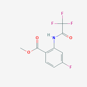 molecular formula C10H7F4NO3 B3041894 Methyl 4-fluoro-2-(trifluoroacetamido)benzoate CAS No. 404010-71-5