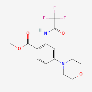 molecular formula C14H15F3N2O4 B3041895 Methyl 4-Morpholino-2-(trifluoroacetamido)benzoate CAS No. 404010-73-7