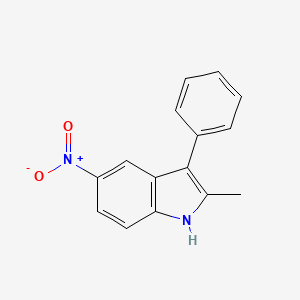 molecular formula C15H12N2O2 B3041911 2-methyl-5-nitro-3-phenyl-1H-indole CAS No. 41018-87-5