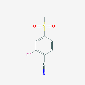 molecular formula C8H6FNO2S B3041914 2-Fluoro-4-(methylsulfonyl)benzonitrile CAS No. 411233-40-4