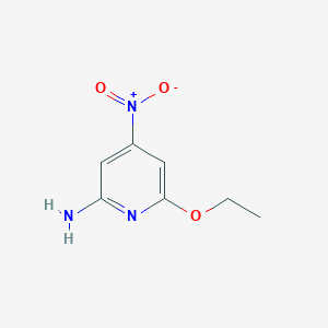 molecular formula C7H9N3O3 B3041936 2-Amino-6-ethoxy-4-nitropyridine CAS No. 42409-60-9