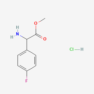 molecular formula C9H11ClFNO2 B3041939 Methyl 2-amino-2-(4-fluorophenyl)acetate hydrochloride CAS No. 42718-18-3