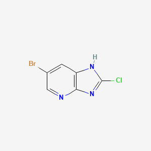 molecular formula C6H3BrClN3 B3041956 6-Bromo-2-chloro-3H-imidazo[4,5-b]pyridine CAS No. 438190-89-7