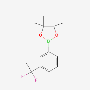molecular formula C14H19BF2O2 B3041975 2-[3-(1,1-Difluoroethyl)phenyl]-4,4,5,5-tetramethyl-1,3,2-dioxaborolane CAS No. 445303-66-2