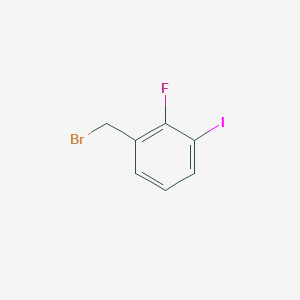 molecular formula C7H5BrFI B3041980 1-Bromomethyl-2-fluoro-3-iodo-benzene CAS No. 447463-83-4