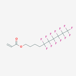 molecular formula C13H11F13O2 B3041984 1H,1H,2H,2H,3H,3H,4H,4H-Perfluorodecyl acrylate CAS No. 451456-30-7