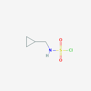 molecular formula C4H8ClNO2S B3041993 (Cyclopropylmethyl)sulfamoyl Chloride CAS No. 454219-12-6