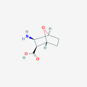 molecular formula C7H11NO3 B3041997 diexo-3-Amino-7-oxa-bicyclo[2.2.1]heptane-2-carboxylic acid CAS No. 4576-30-1