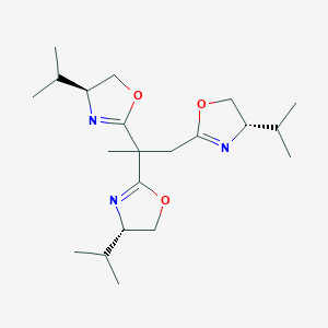B3042002 1,2,2-Tris[(S)-4-isopropyl-4,5-dihydro-2-oxazolyl]propane CAS No. 458563-75-2