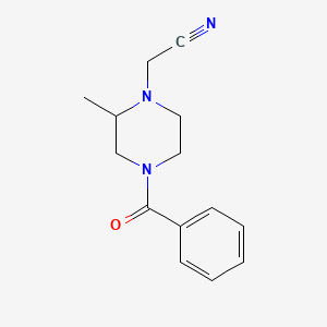 (4-Benzoyl-2-methyl-piperazin-1-yl)-acetonitrile