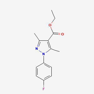 ethyl 1-(4-fluorophenyl)-3,5-dimethyl-1H-pyrazole-4-carboxylate