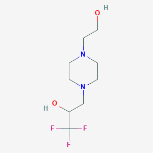 1,1,1-Trifluoro-3-[4-(2-hydroxyethyl)piperazin-1-yl]propan-2-ol