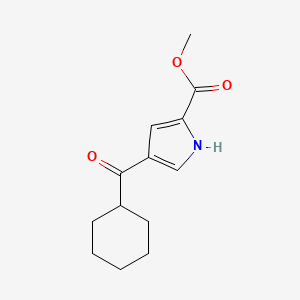molecular formula C13H17NO3 B3042040 methyl 4-(cyclohexanecarbonyl)-1H-pyrrole-2-carboxylate CAS No. 477848-90-1