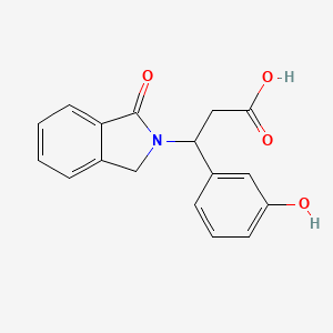 3-(3-hydroxyphenyl)-3-(1-oxo-1,3-dihydro-2H-isoindol-2-yl)propanoic acid