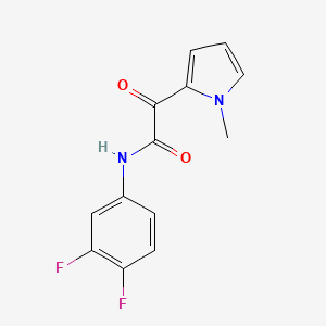 N-(3,4-difluorophenyl)-2-(1-methyl-1H-pyrrol-2-yl)-2-oxoacetamide
