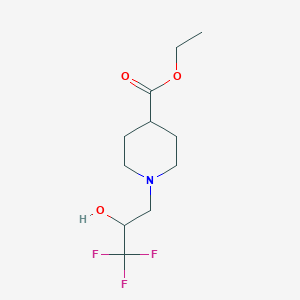 Ethyl 1-(3,3,3-trifluoro-2-hydroxypropyl)piperidine-4-carboxylate