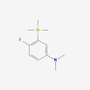 molecular formula C11H18FNSi B3042065 4-fluoro-N,N-dimethyl-3-(trimethylsilyl)aniline CAS No. 493024-41-2