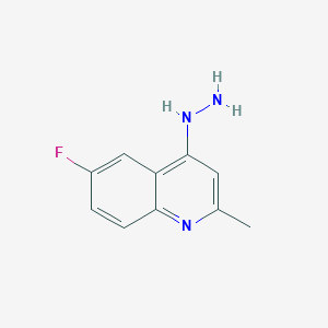 molecular formula C10H10FN3 B3042071 (6-Fluoro-2-methylquinolin-4-yl)hydrazine CAS No. 49612-15-9