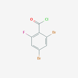 molecular formula C7H2Br2ClFO B3042075 2,4-Dibromo-6-fluorobenzoyl chloride CAS No. 497181-20-1