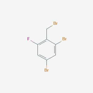 molecular formula C7H4Br3F B3042077 1,5-Dibromo-2-(bromomethyl)-3-fluorobenzene CAS No. 497181-23-4